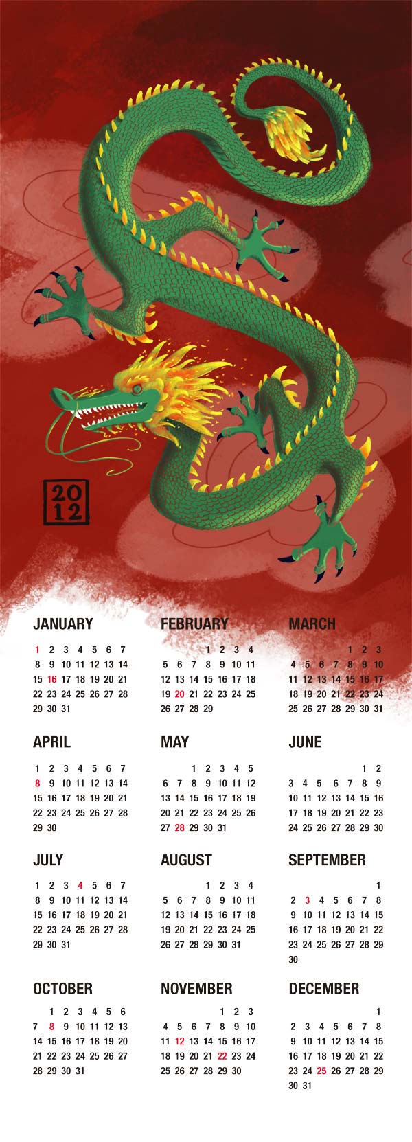 Dragon Calendar reidea